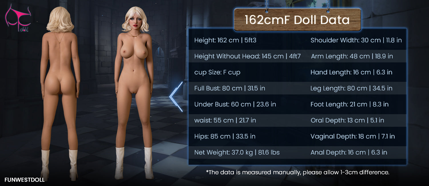 162cm/5ft3 Fカップ TPEセックスドール – ステラ