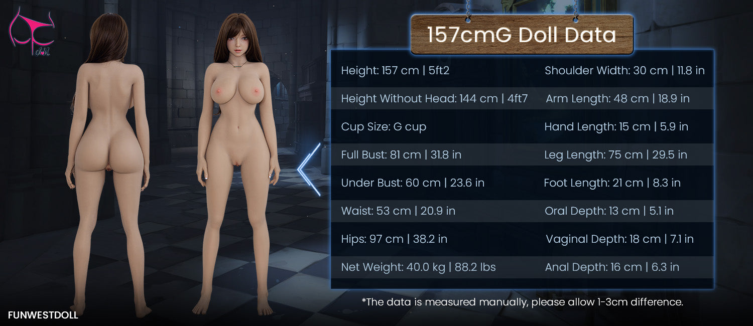 157cm/5ft2 G-cup TPE Sex Doll – Giselle