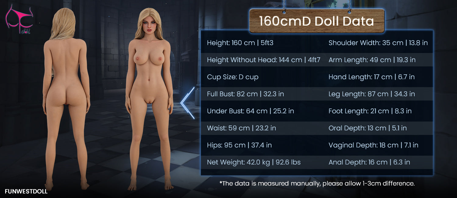 160cm/5ft3 D-cup TPE Sex Doll – Vera