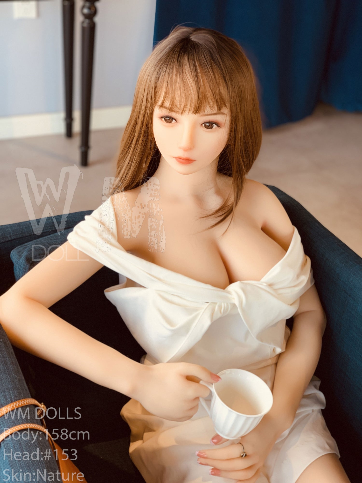 158 cm/5 Fuß 2 E-Körbchen S-TPE Sexpuppe – Coco