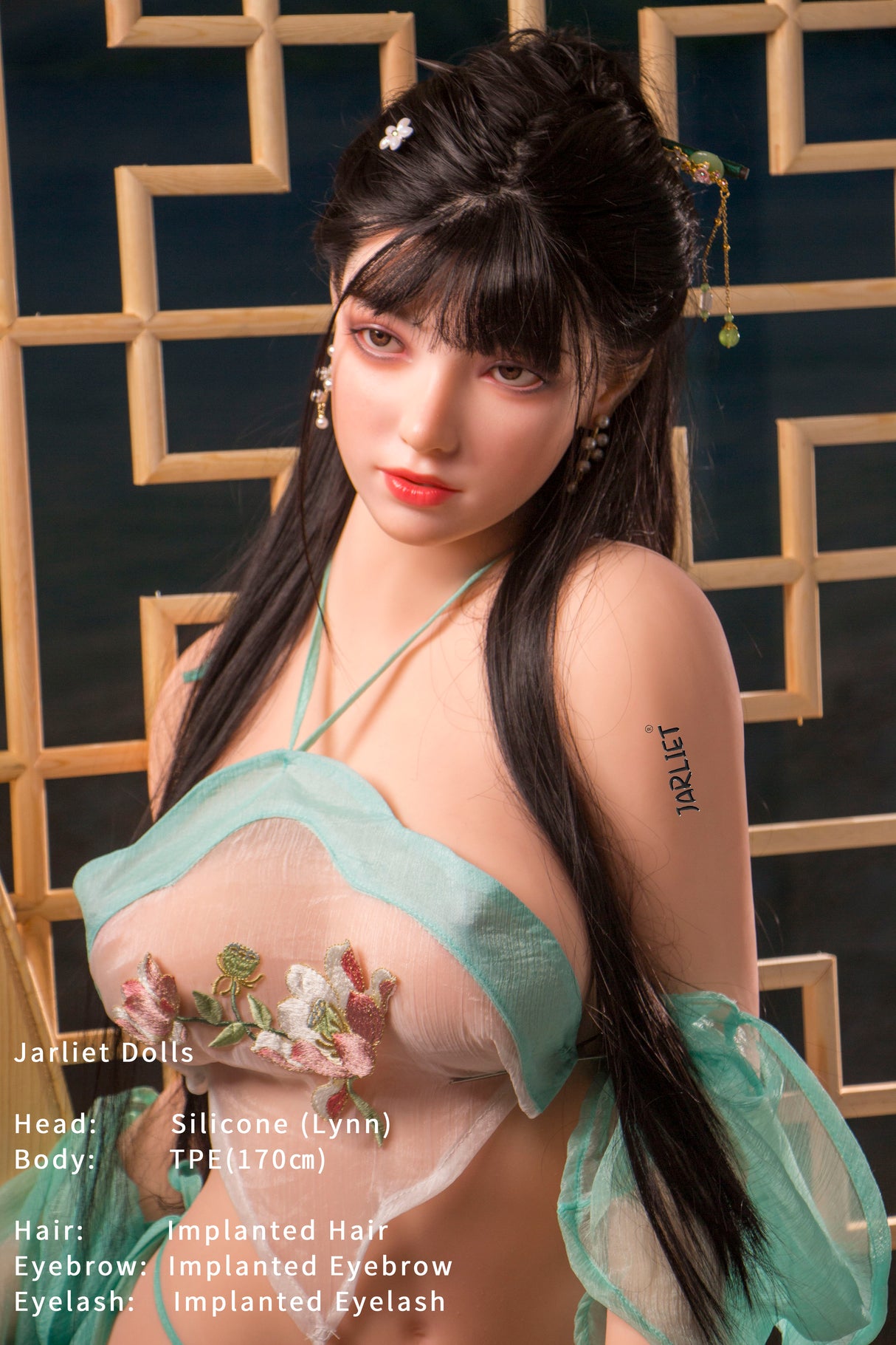 170cm/5ft6 F-cup Silicone Head TPE Body Sex Doll – Vynessa