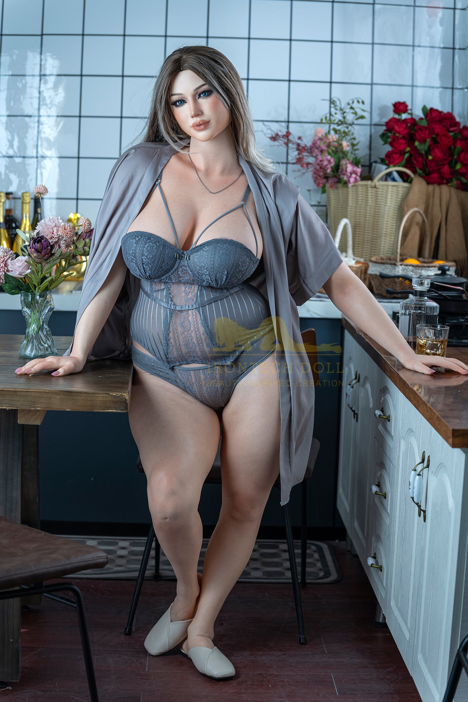 162cm/5ft3 G-cup Silicone Sex Doll – Celine