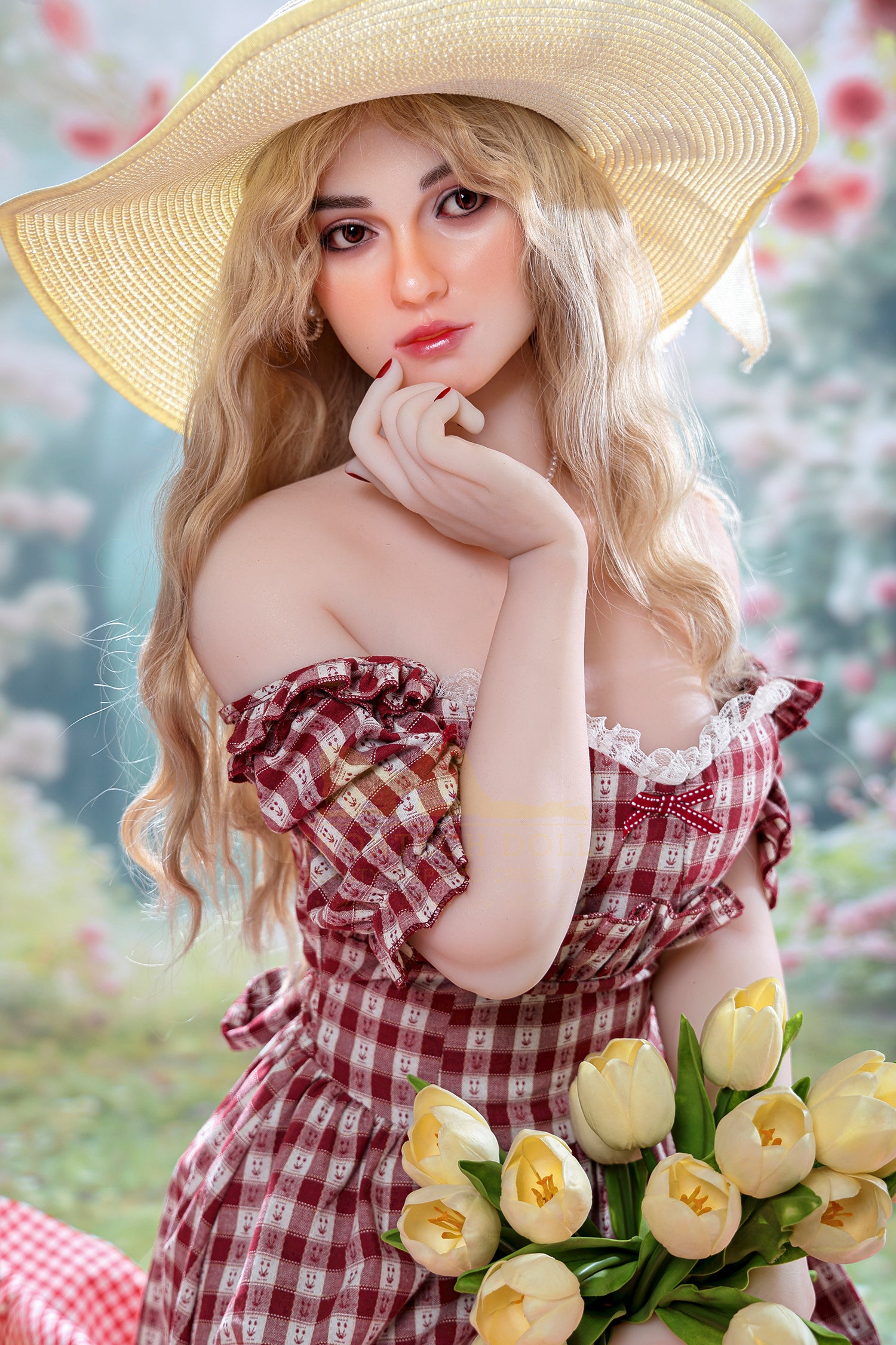 162cm/5ft3 A-cup Silicone Head TPE Body Sex Doll – Tina