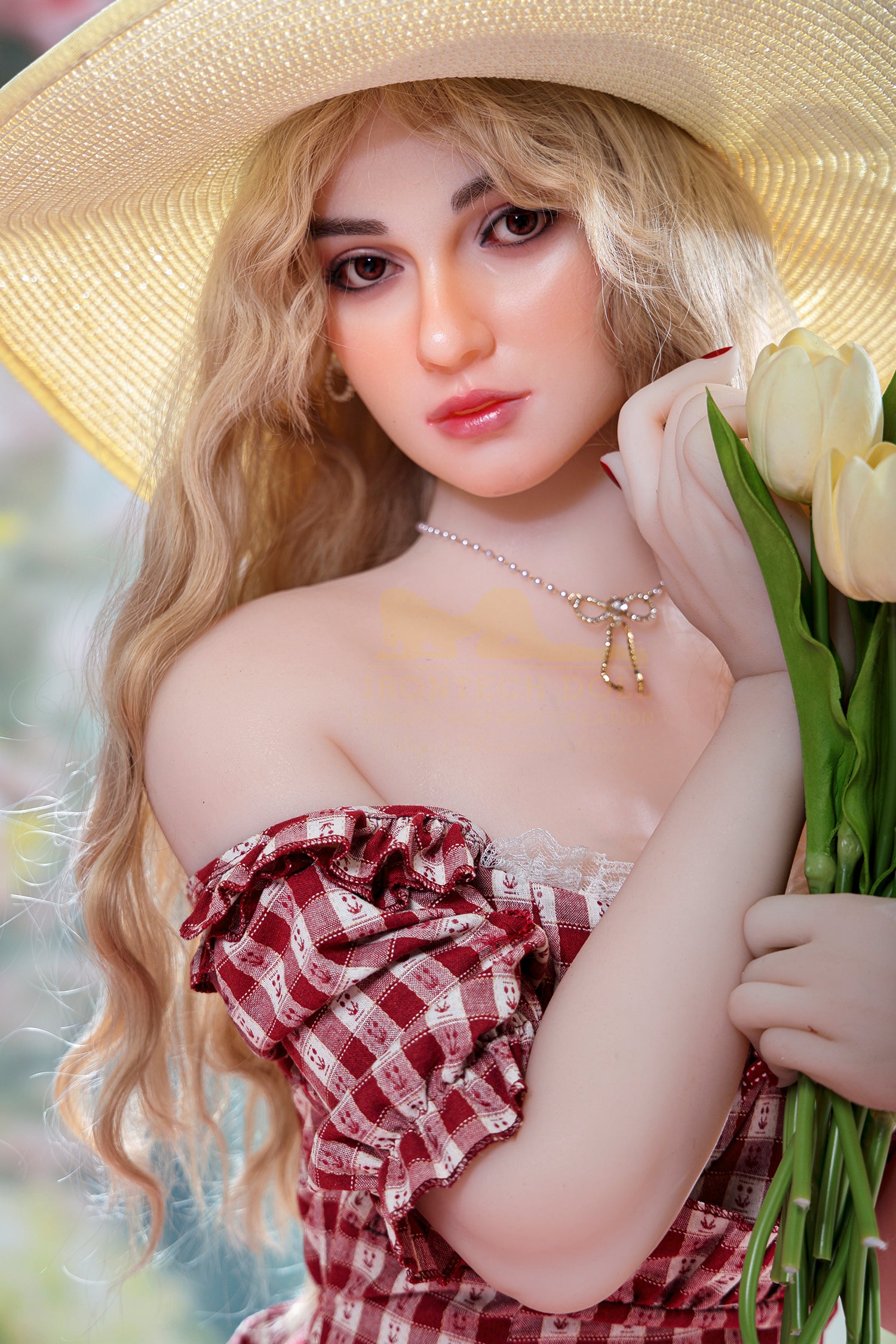 162cm/5ft3 A-cup Silicone Head TPE Body Sex Doll – Tina