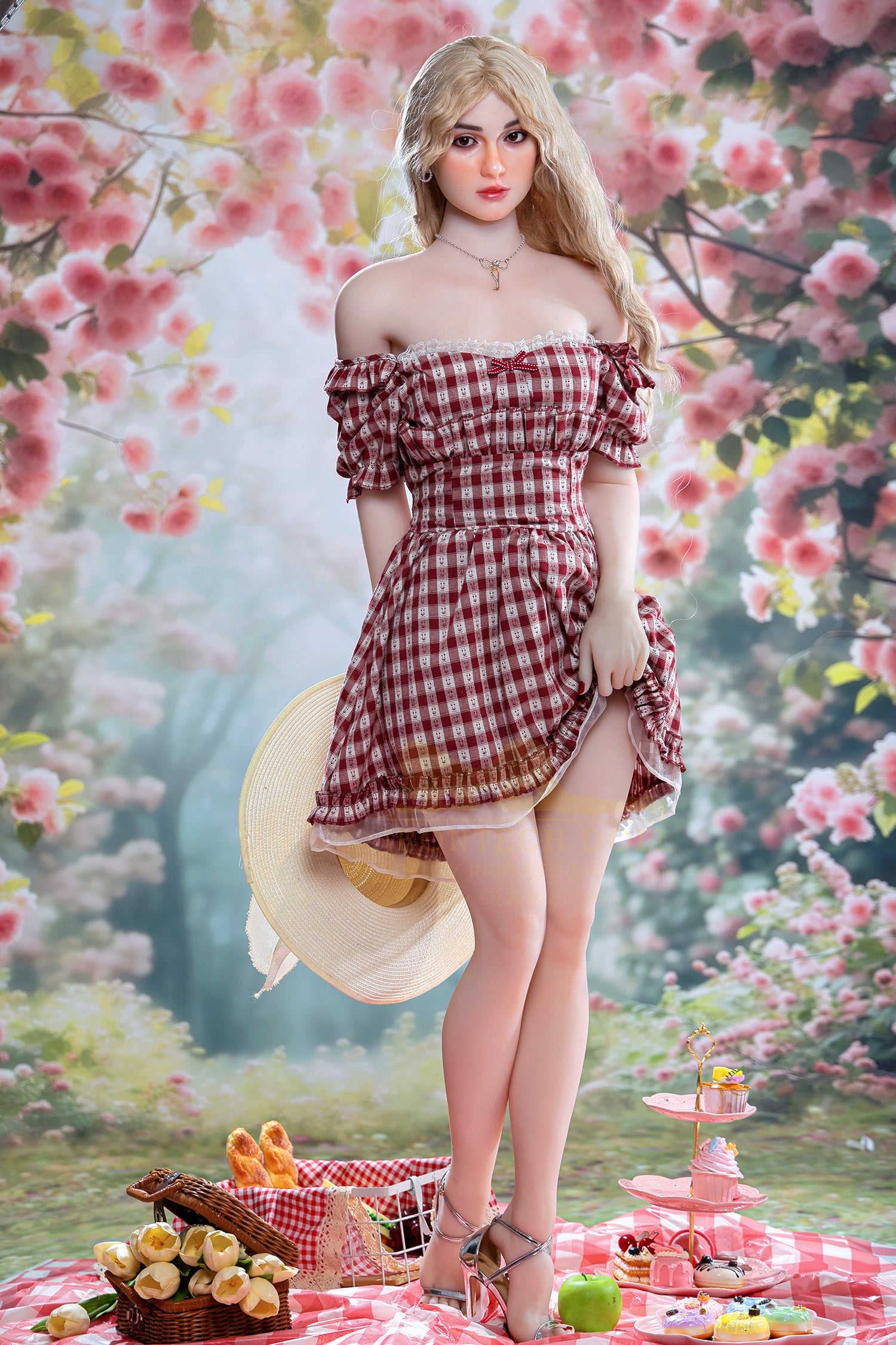 162cm/5ft3 A-cup Silicone Head TPE Body Sex Doll – Tina