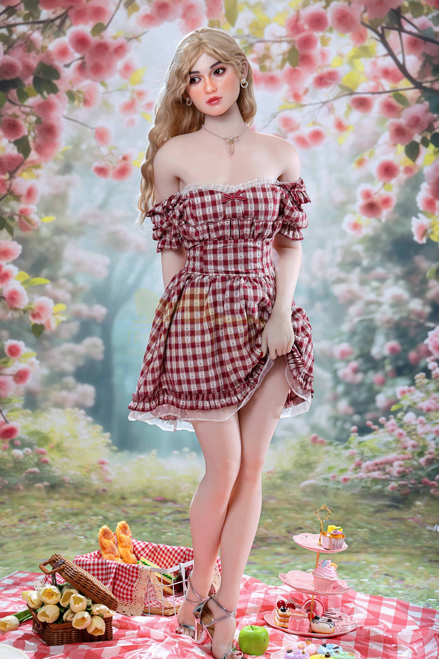 162cm/5ft3 A-cup Silicone Head TPE Body Sex Doll – Tina