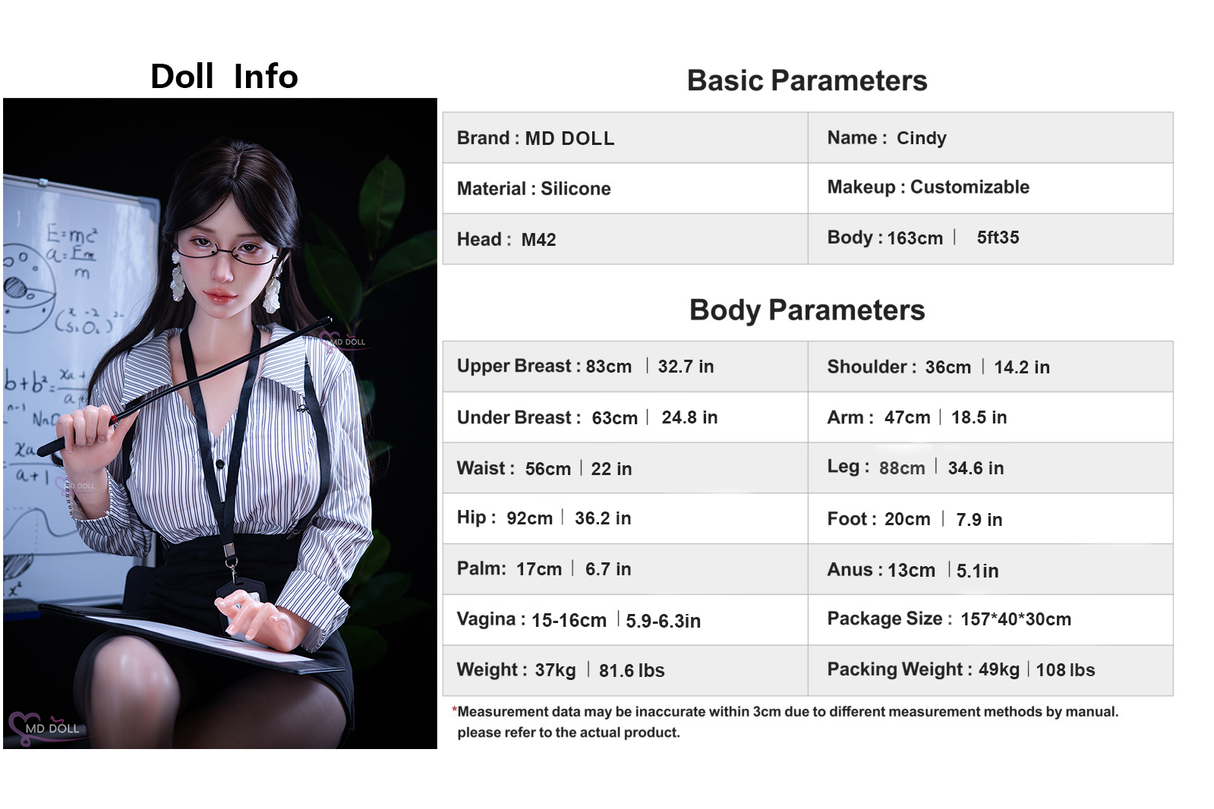 163cm/5ft5 E-cup Silicone Sex Doll – Maya