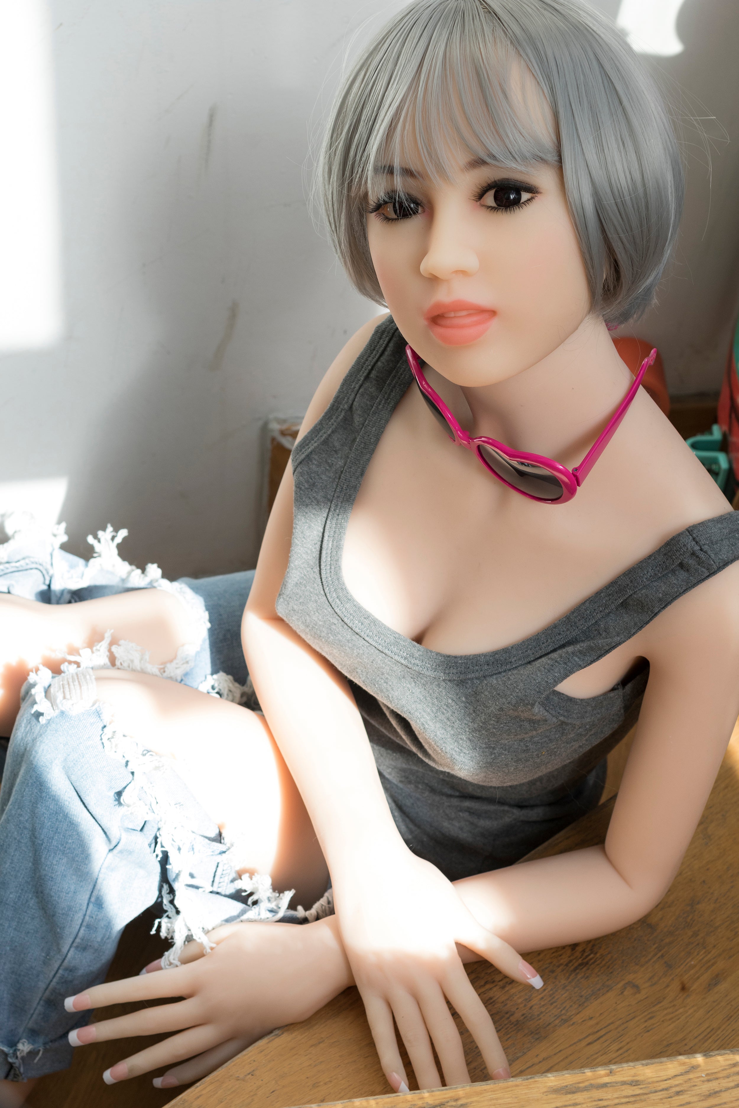 156 cm große Sexpuppe mit B-Körbchengröße und S-TPE-Muschel – Bianca