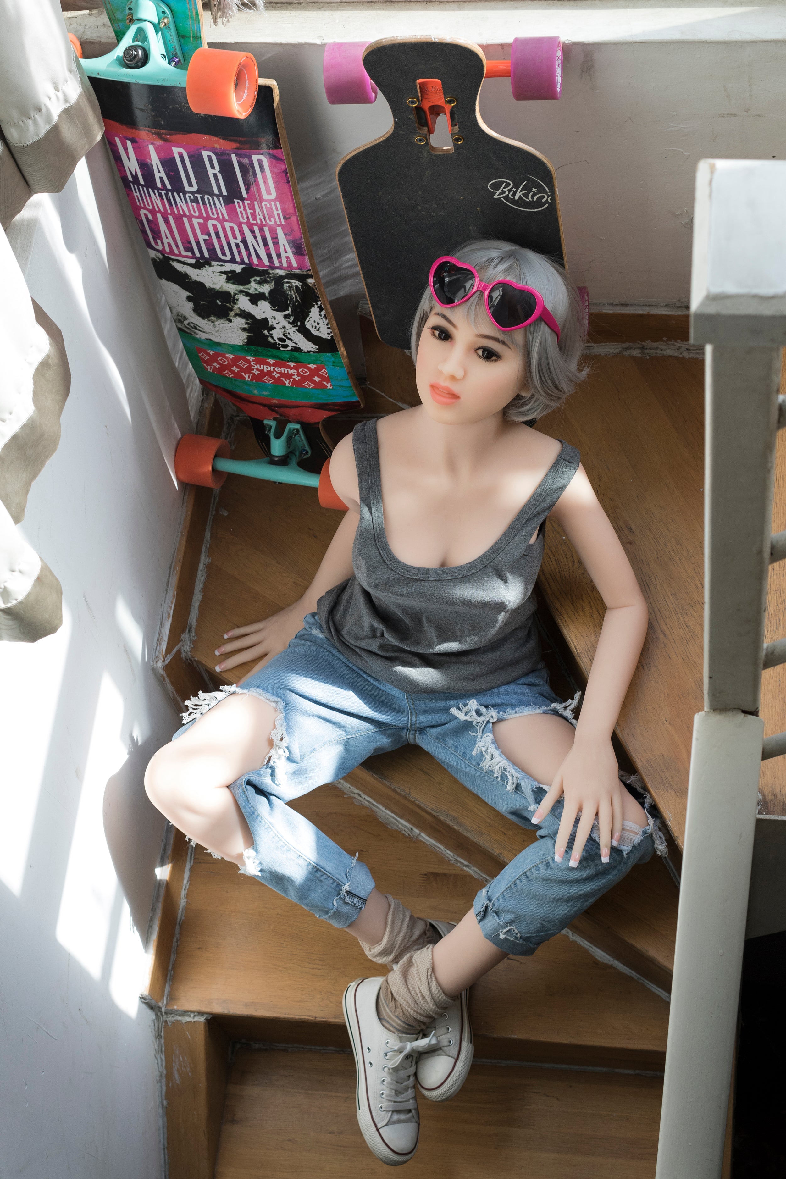 156 cm große Sexpuppe mit B-Körbchengröße und S-TPE-Muschel – Bianca