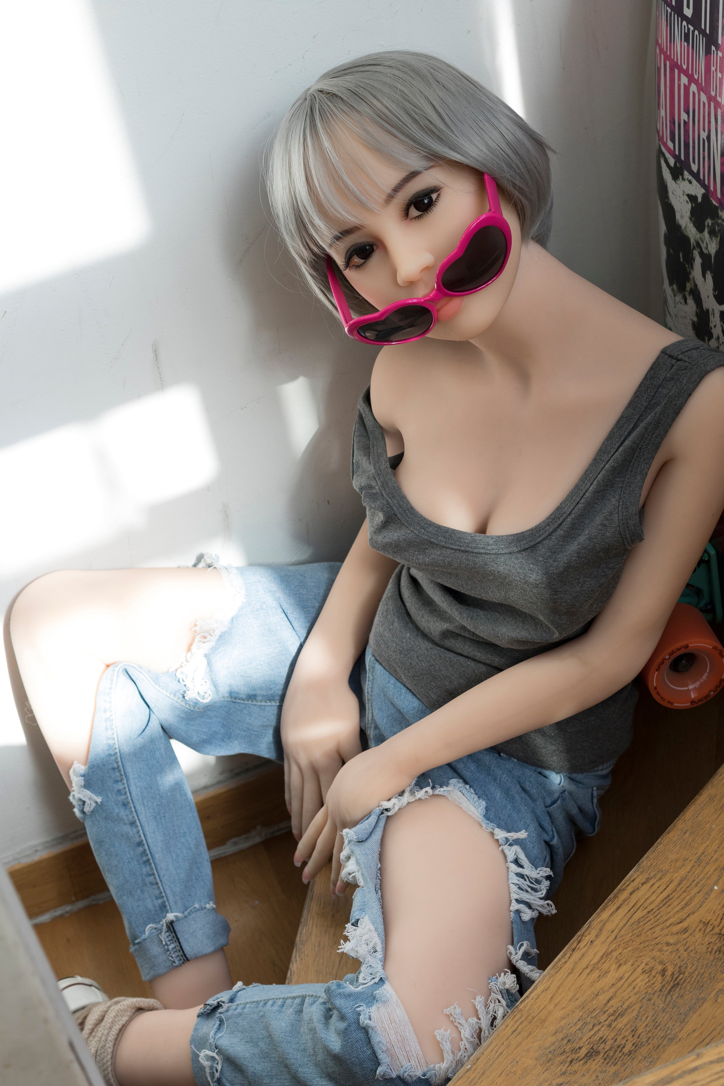 156 cm große Sexpuppe mit B-Körbchengröße und S-TPE-Muschel – Bianca