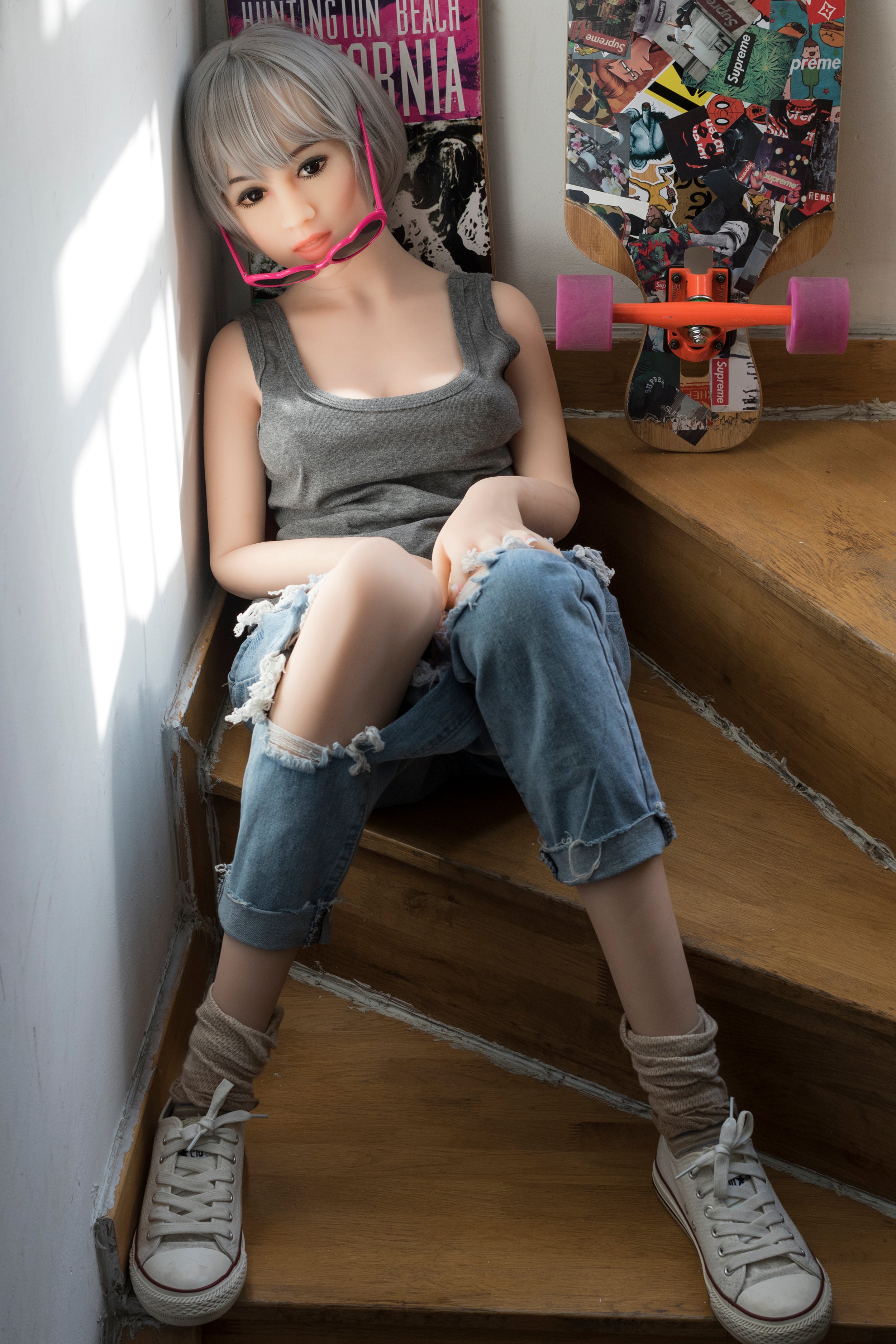 156 cm große Sexpuppe mit B-Körbchengröße und S-TPE-Muschel – Bianca