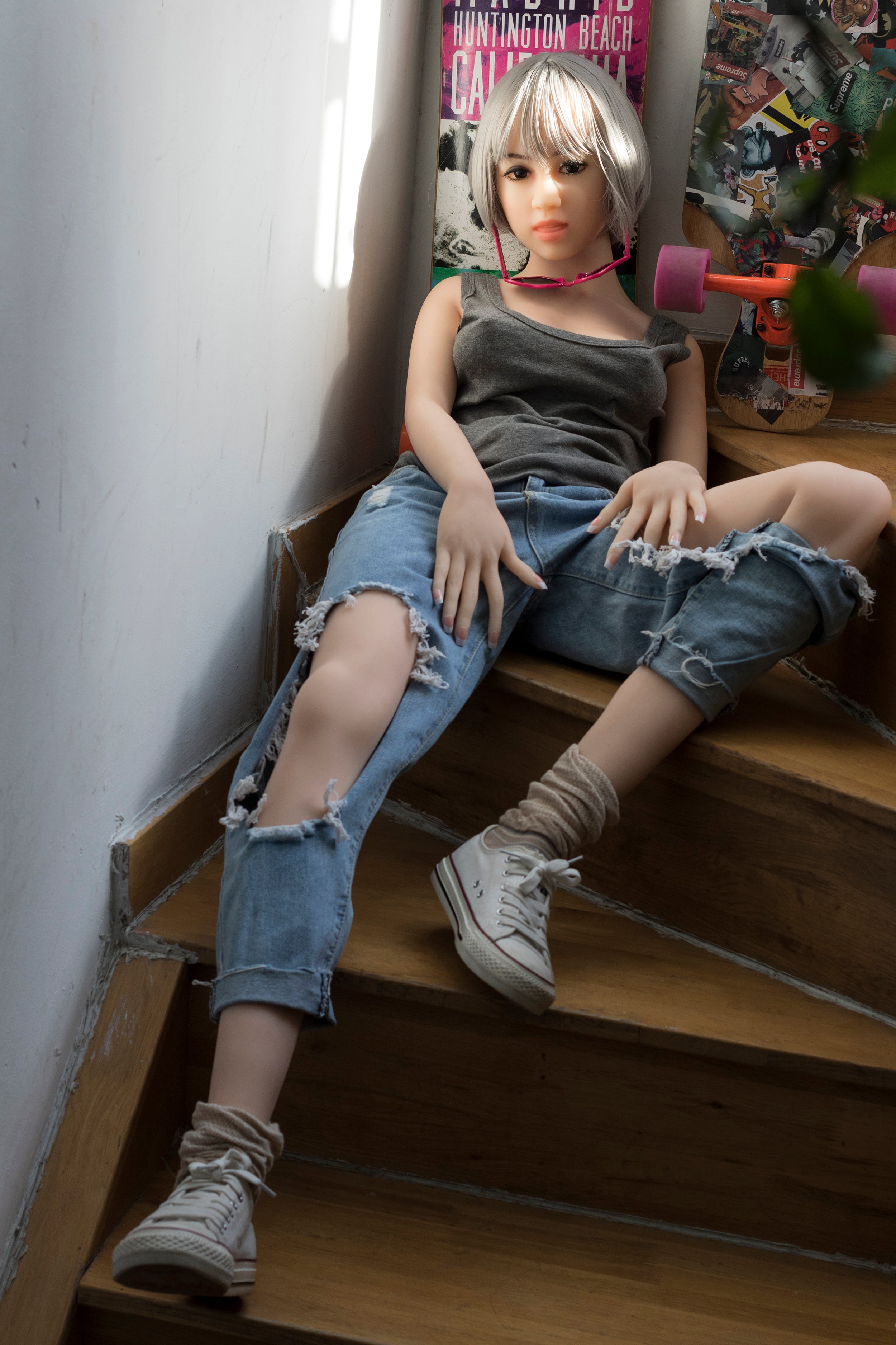 156 cm große Sexpuppe mit B-Körbchengröße und S-TPE-Muschel – Bianca