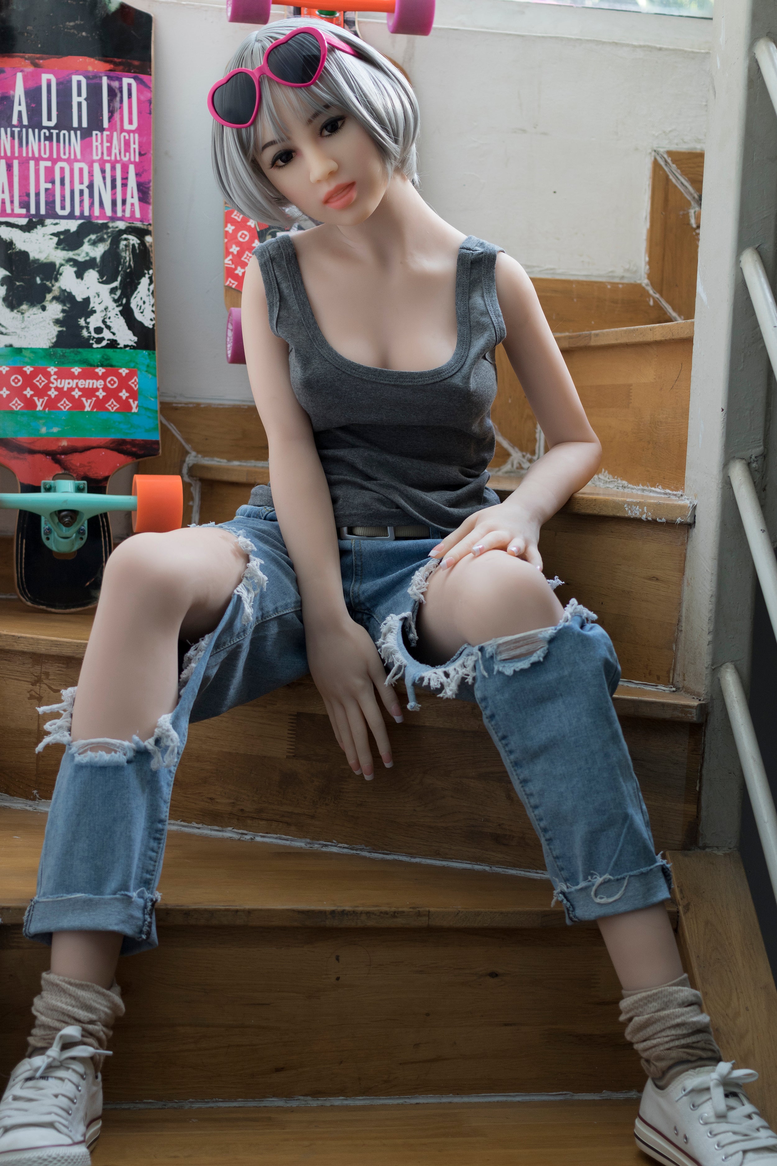 156 cm große Sexpuppe mit B-Körbchengröße und S-TPE-Muschel – Bianca