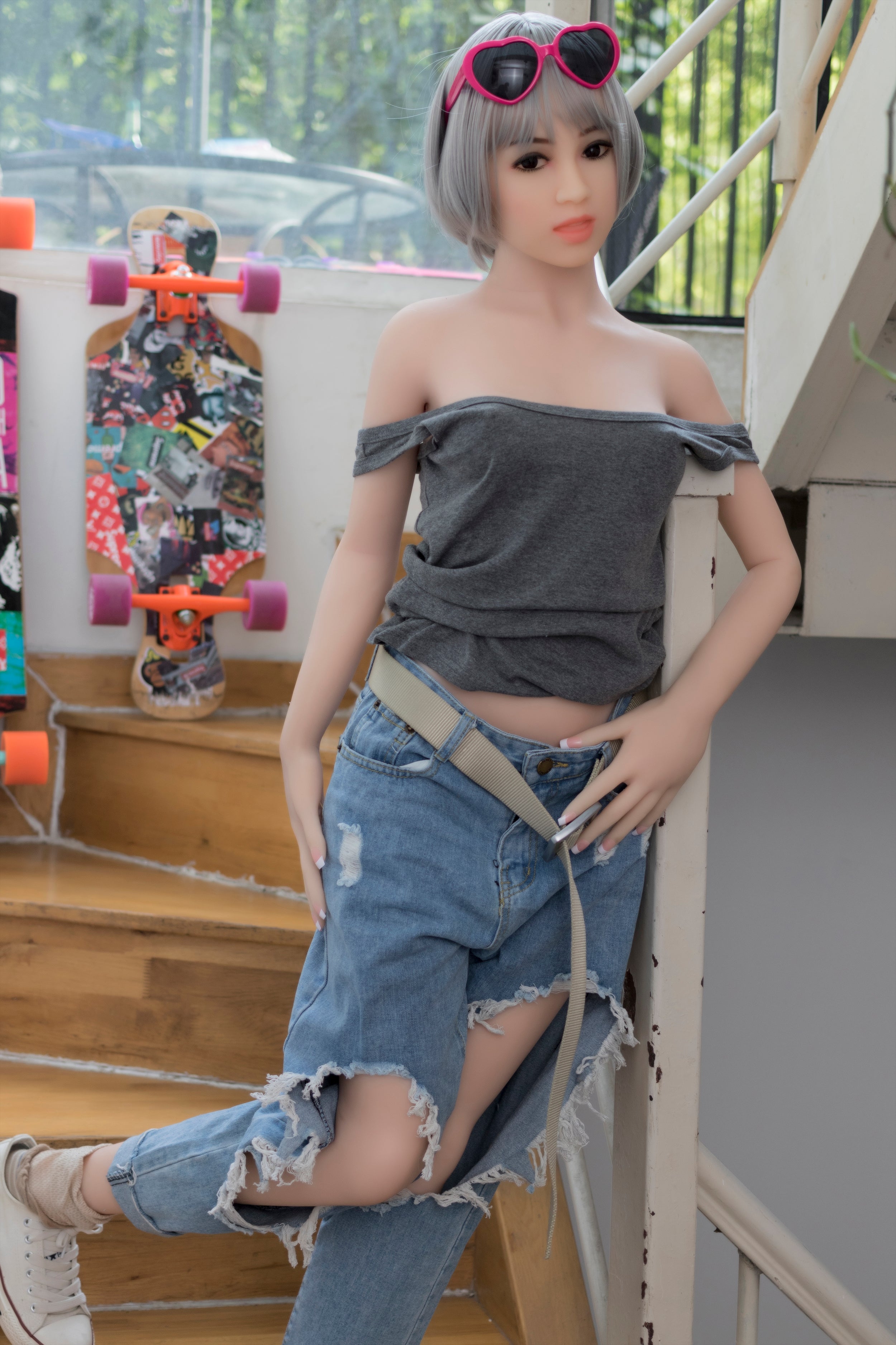 156 cm große Sexpuppe mit B-Körbchengröße und S-TPE-Muschel – Bianca