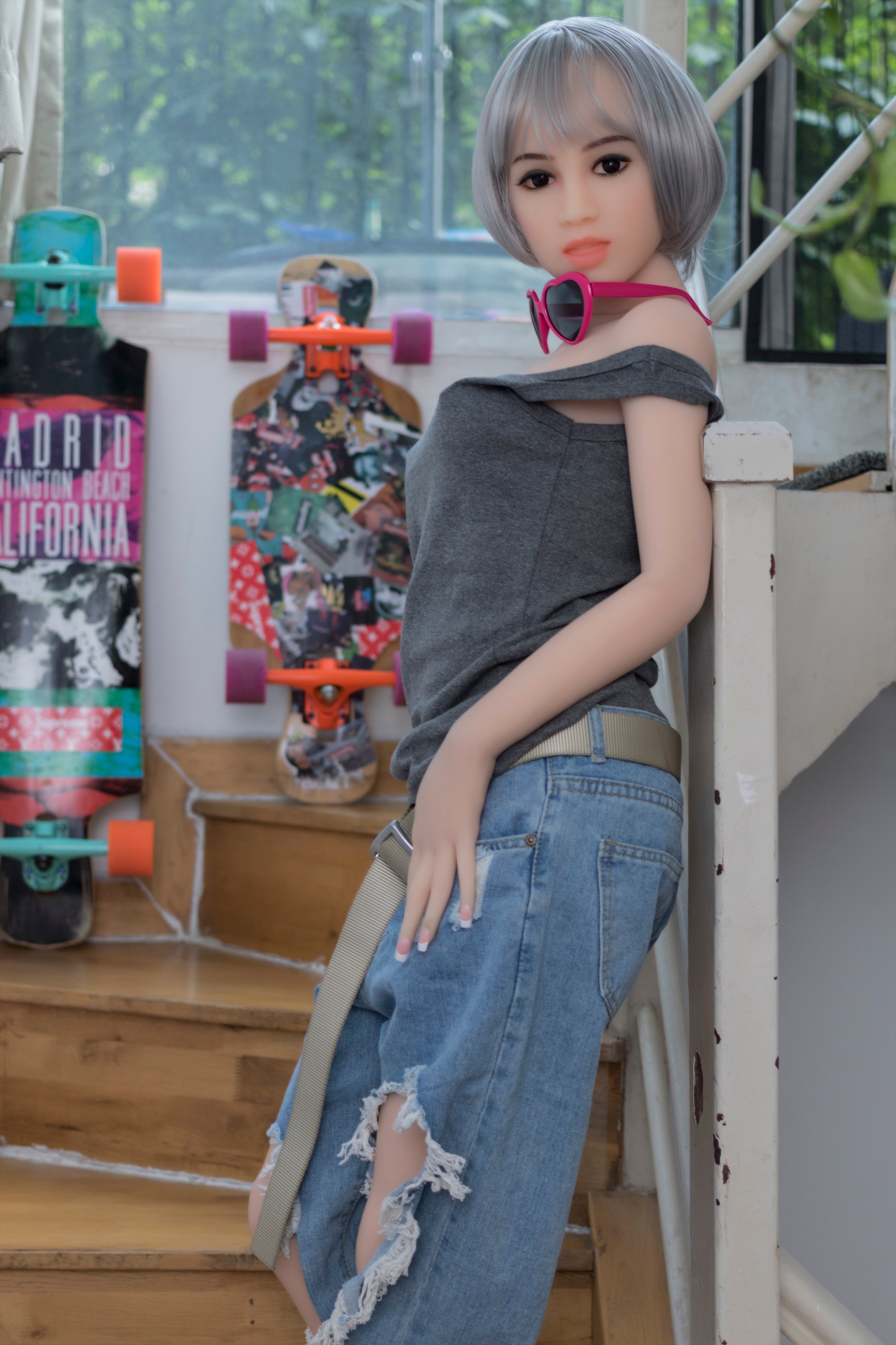 156 cm große Sexpuppe mit B-Körbchengröße und S-TPE-Muschel – Bianca