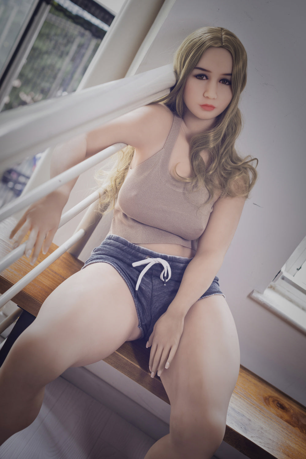 156 cm große Sexpuppe mit B-Körbchengröße und S-TPE-Technologie – Rose