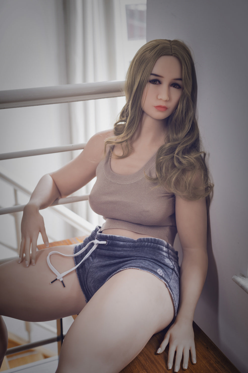 156 cm große Sexpuppe mit B-Körbchengröße und S-TPE-Technologie – Rose