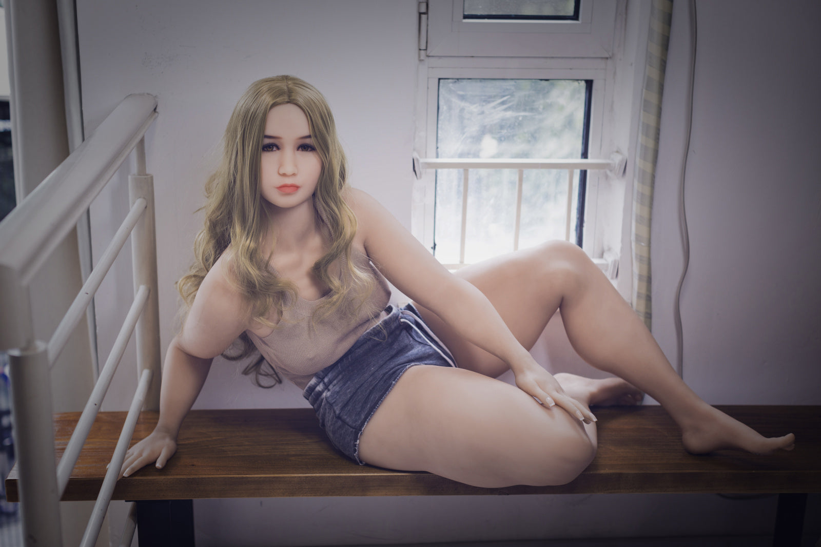 156 cm große Sexpuppe mit B-Körbchengröße und S-TPE-Technologie – Rose