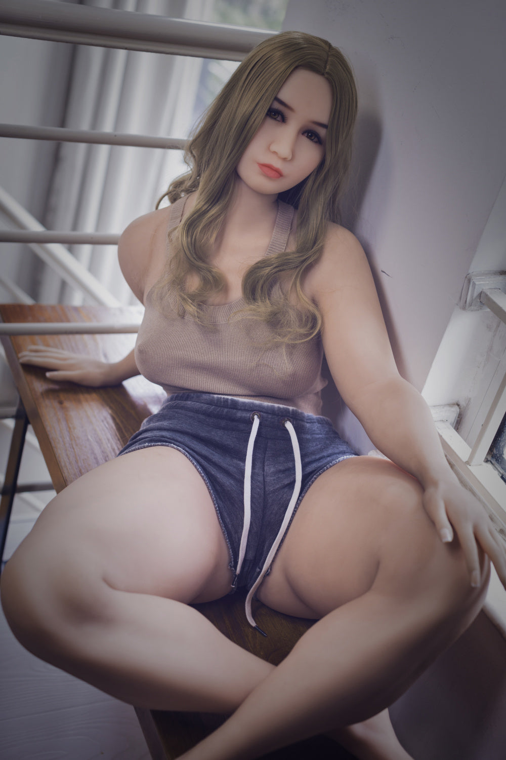 156 cm große Sexpuppe mit B-Körbchengröße und S-TPE-Technologie – Rose