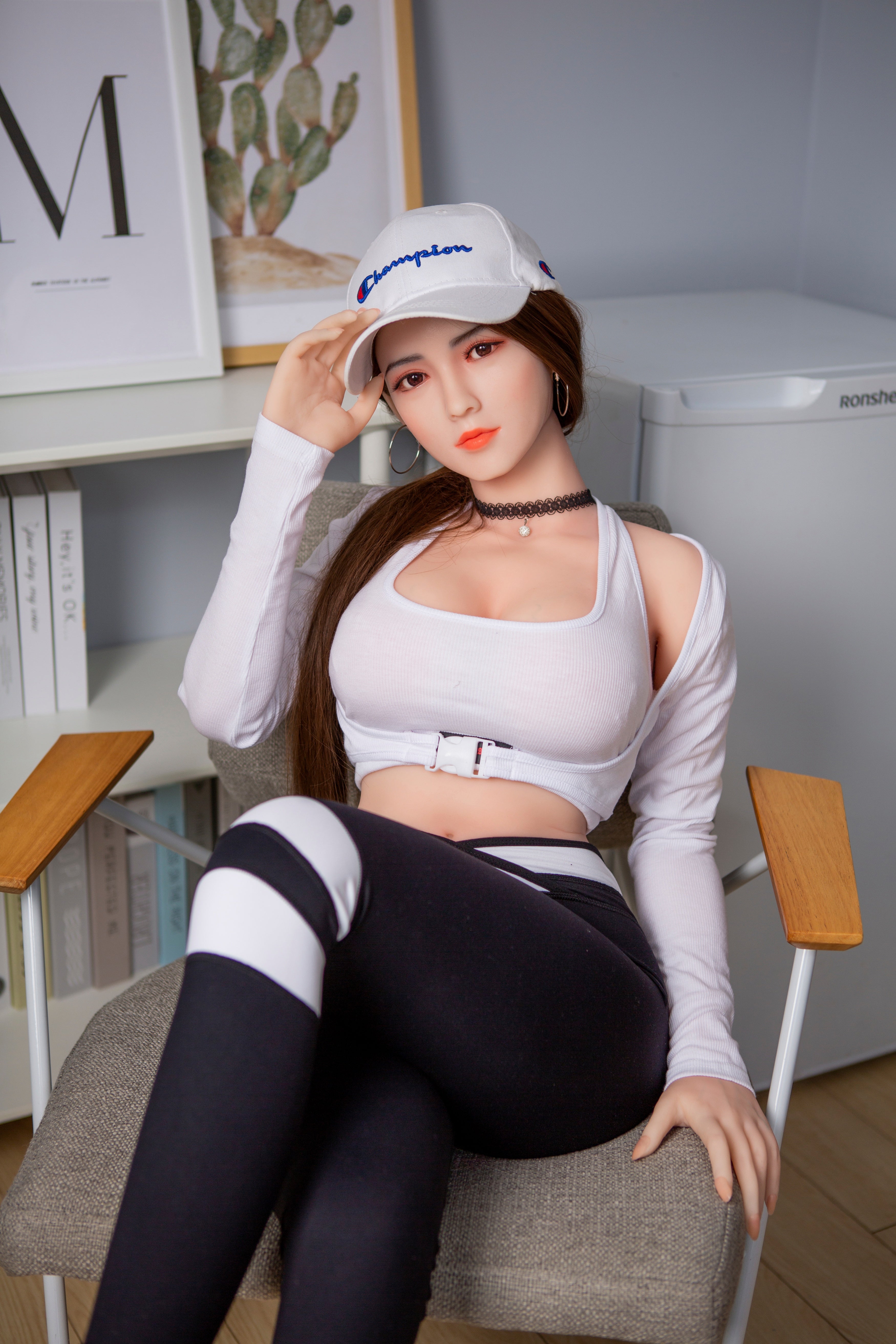 163cm/5ft3 D-cup Silicone Head TPE Body Sex Doll – Saskia