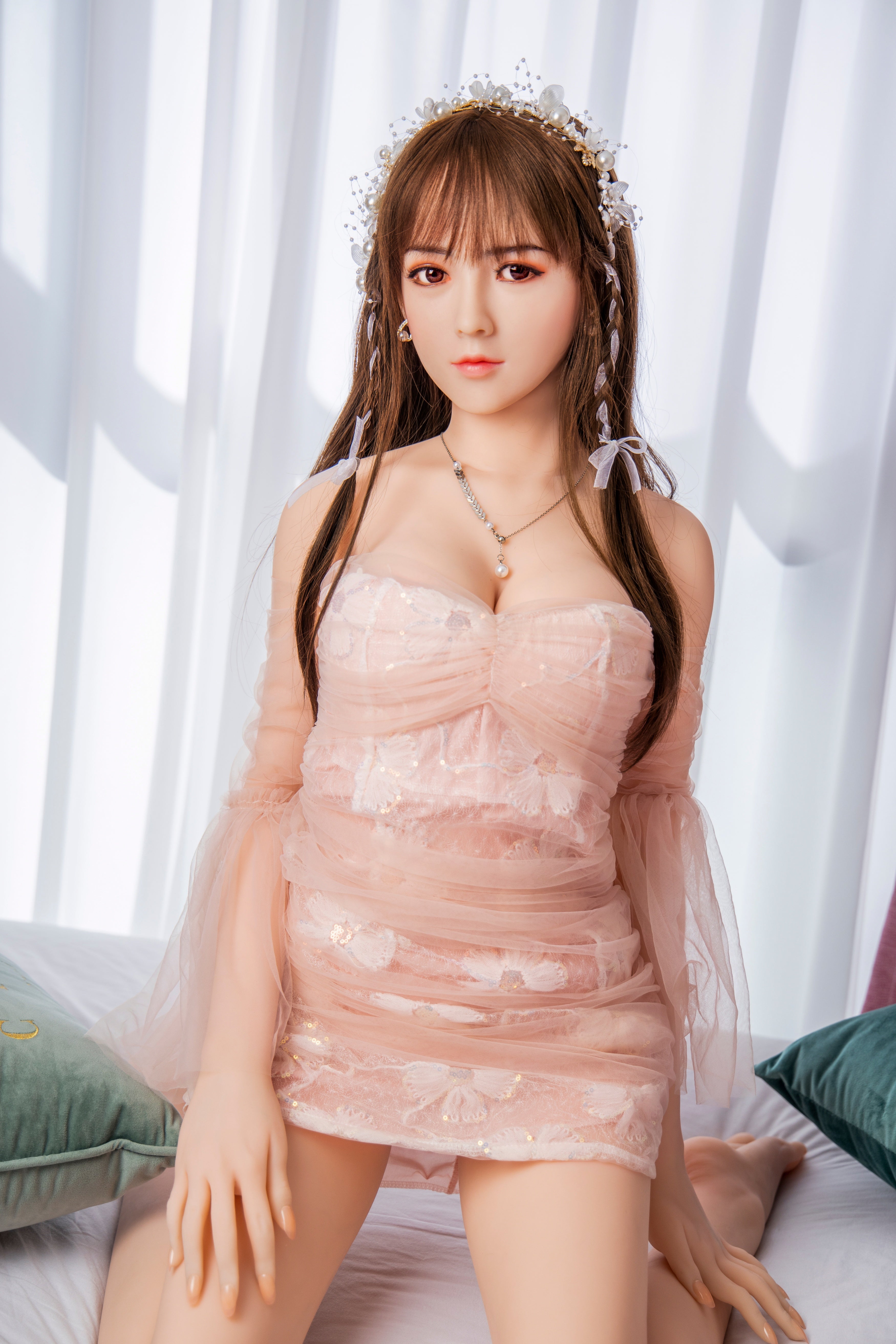 161cm/5ft3 D-cup Silicone Head TPE Body Sex Doll – Patrice