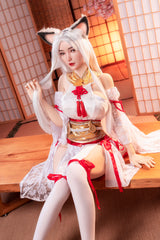 160cm/5ft3 F-cup Silicone Head TPE Body Sex Doll – Josie