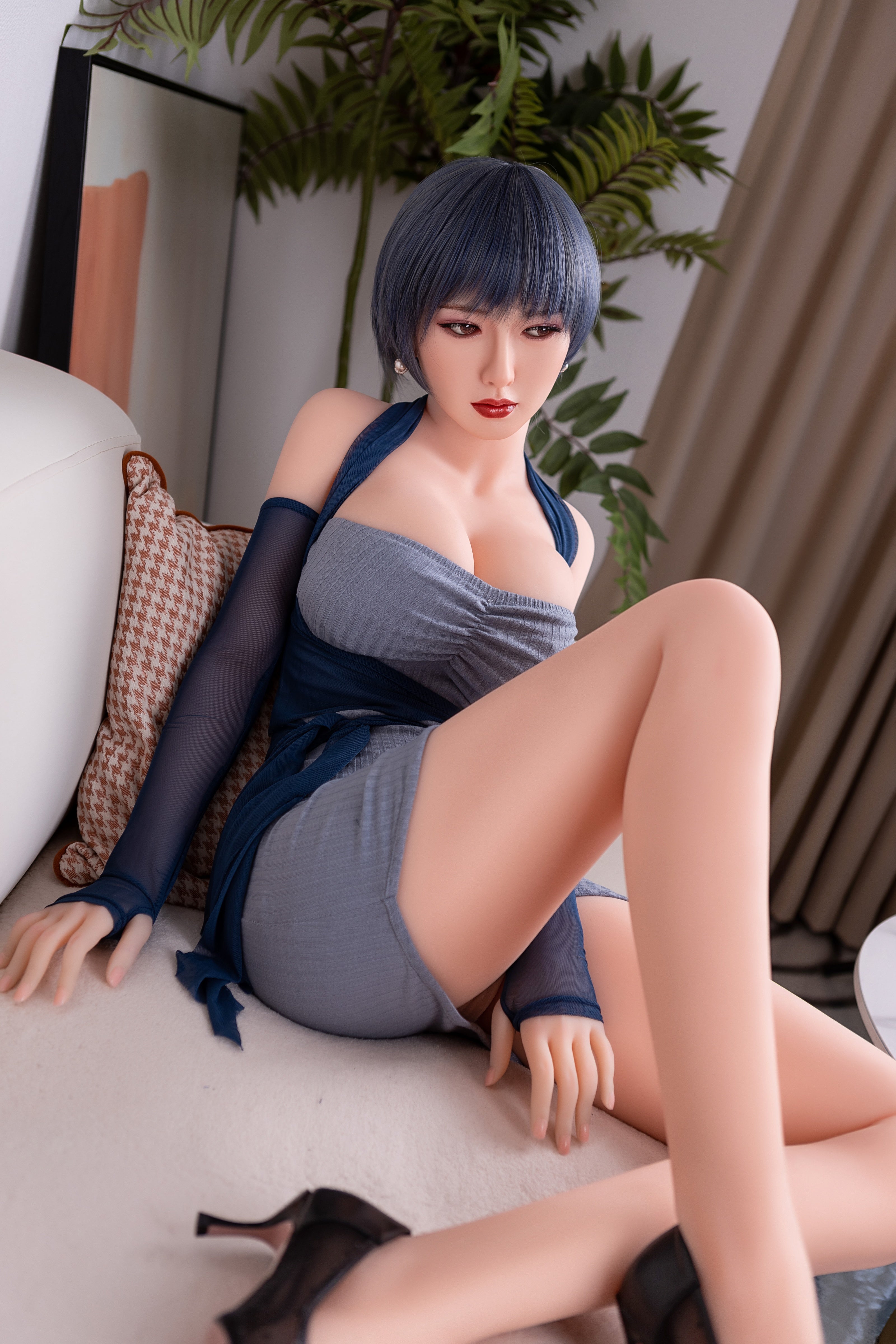 160cm/5ft3 F-cup Silicone Head TPE Body Sex Doll – Kiera