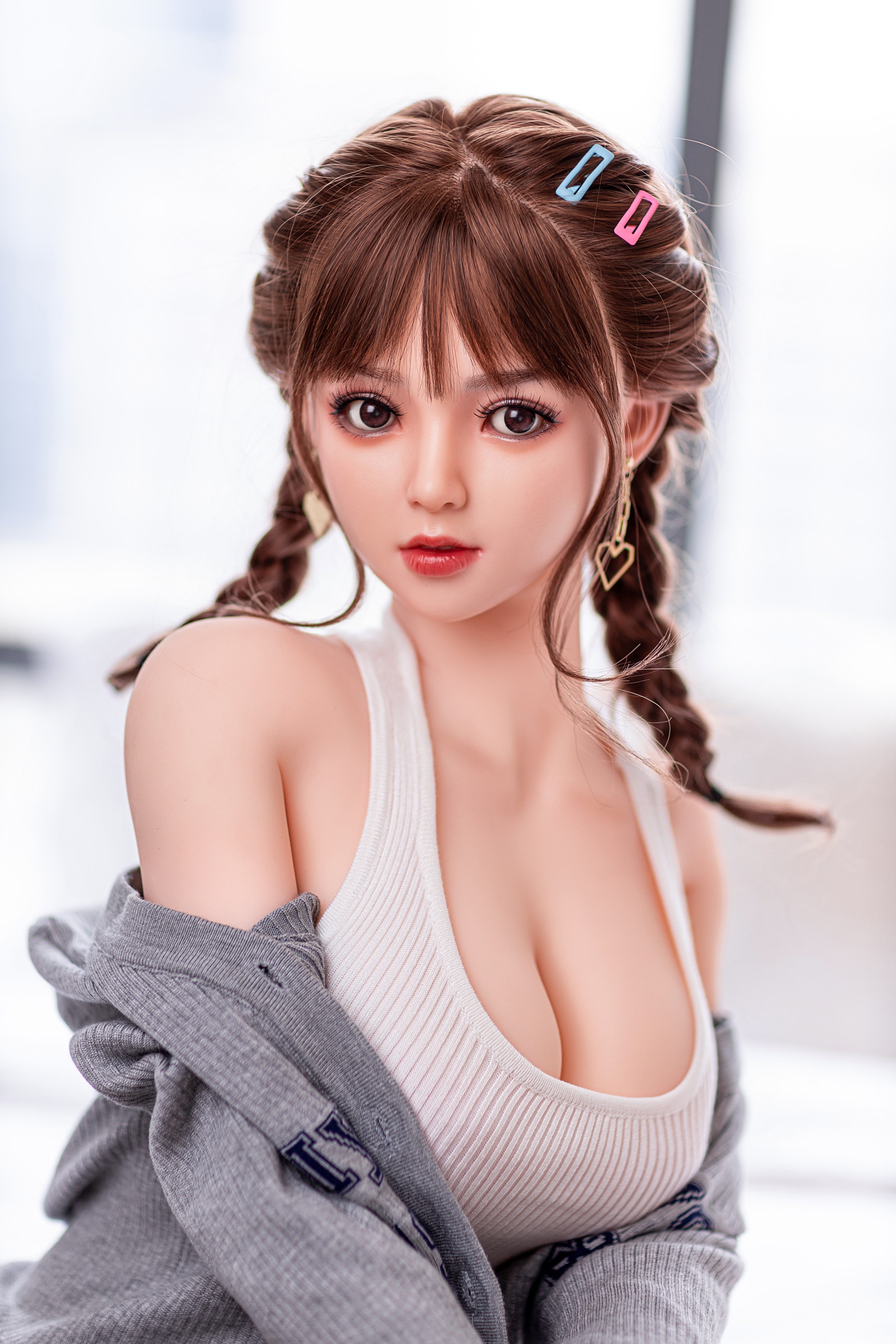 163cm/5ft4 E-cup Silicone Head TPE Body Sex Doll – Jetta