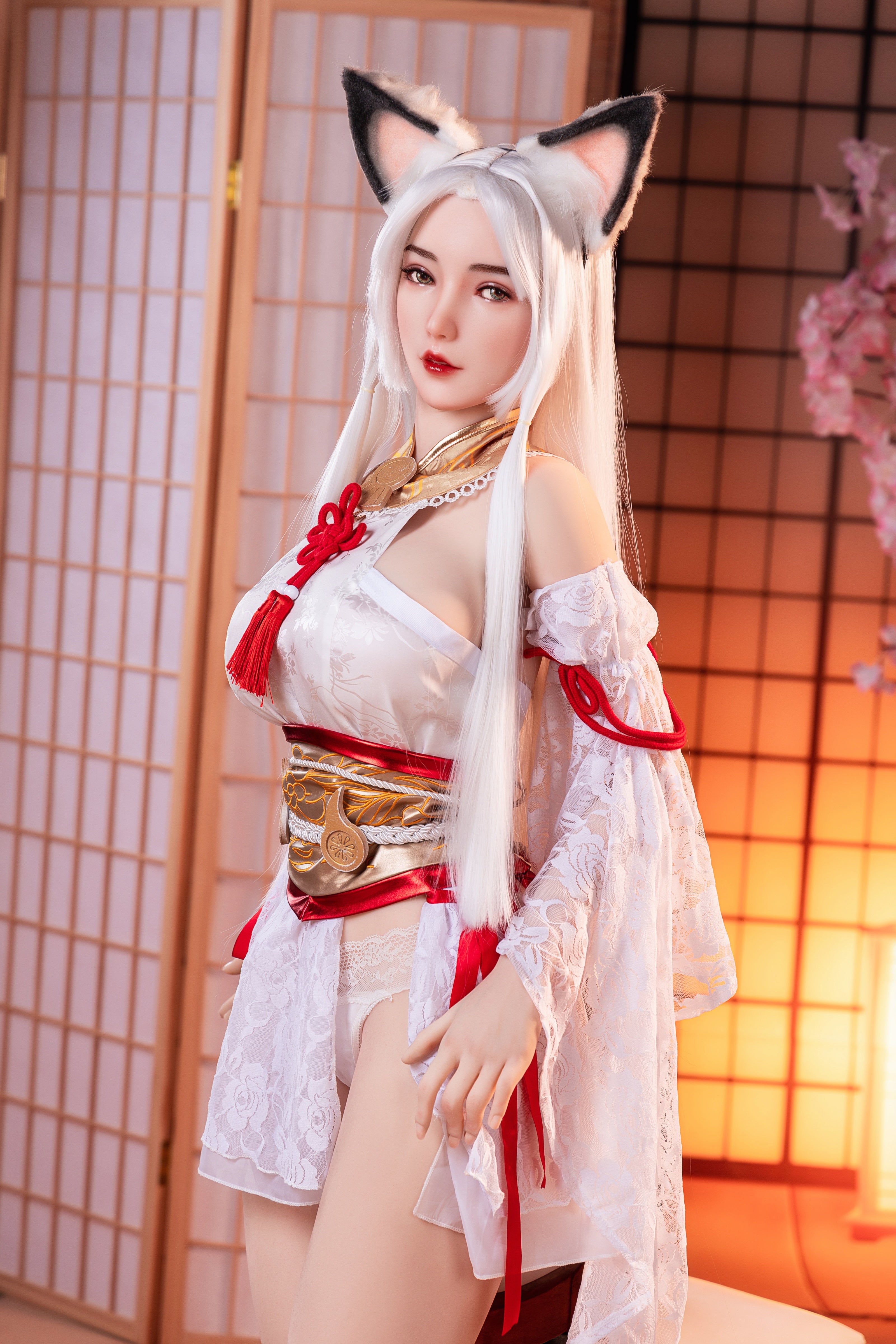 160cm/5ft3 F-cup Silicone Head TPE Body Sex Doll – Josie