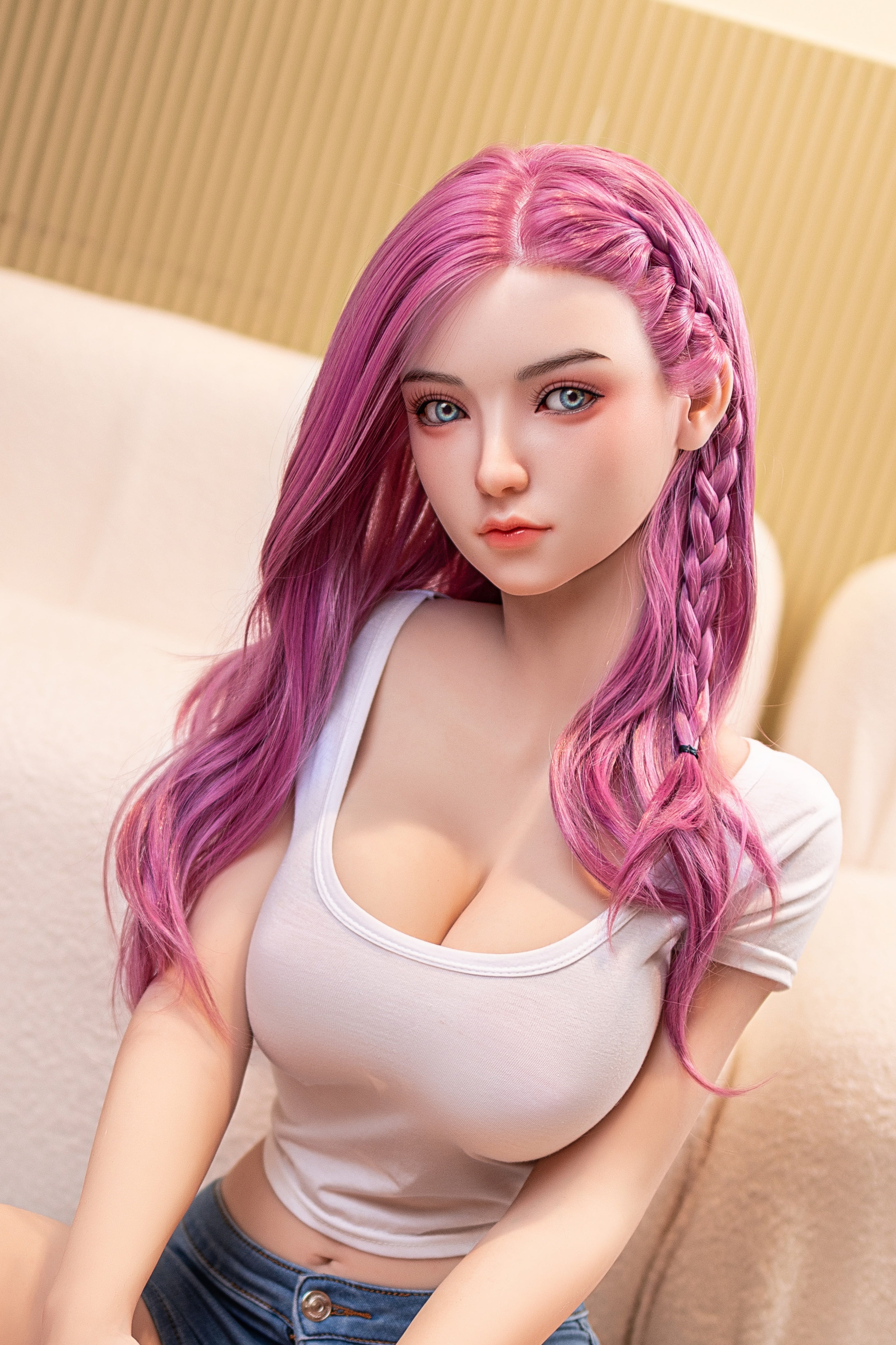 160cm/5ft3 E-cup Silicone Head TPE Body Sex Doll – Miaura