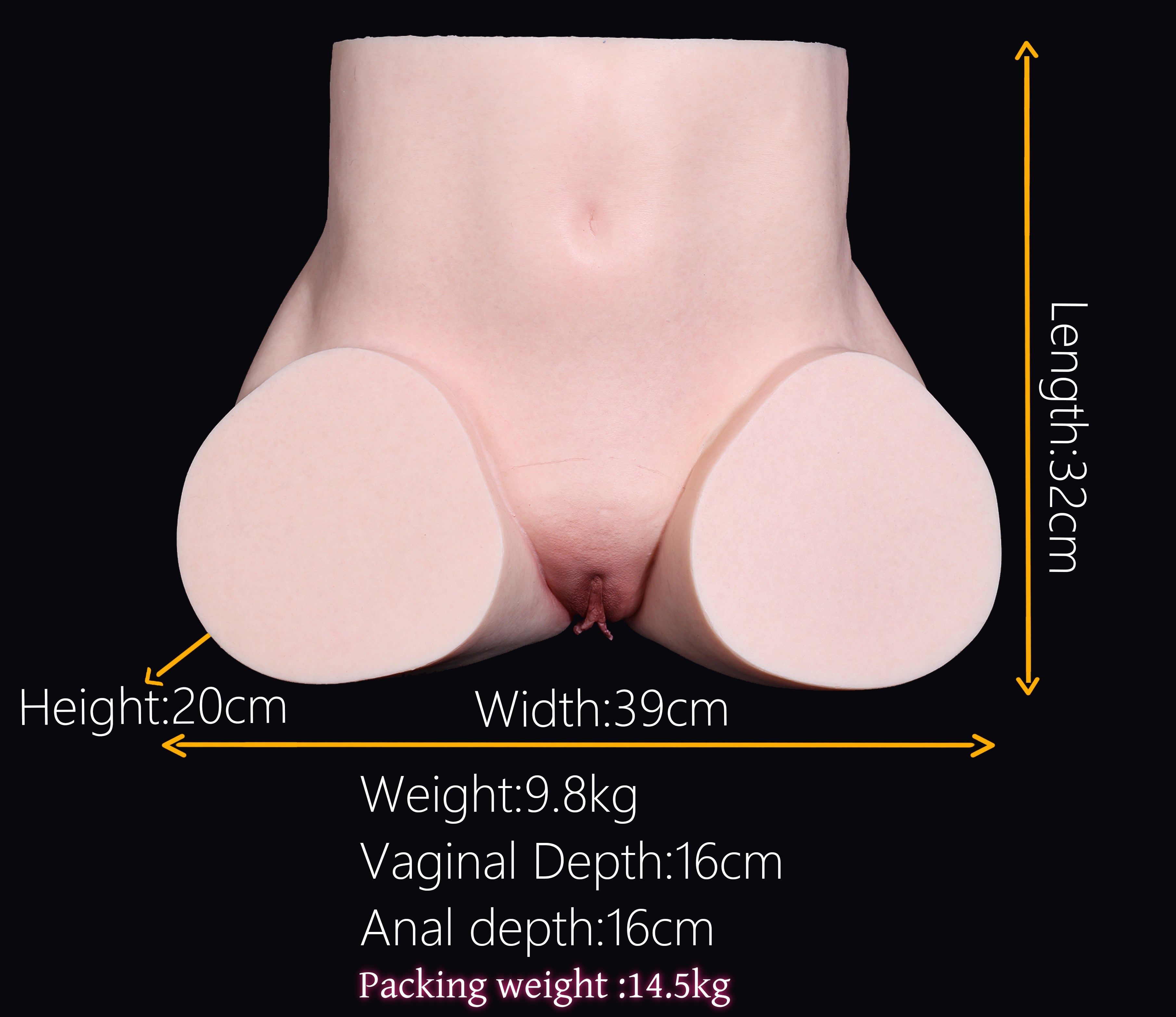 32cm/1ft Silicone Sex Doll Torso