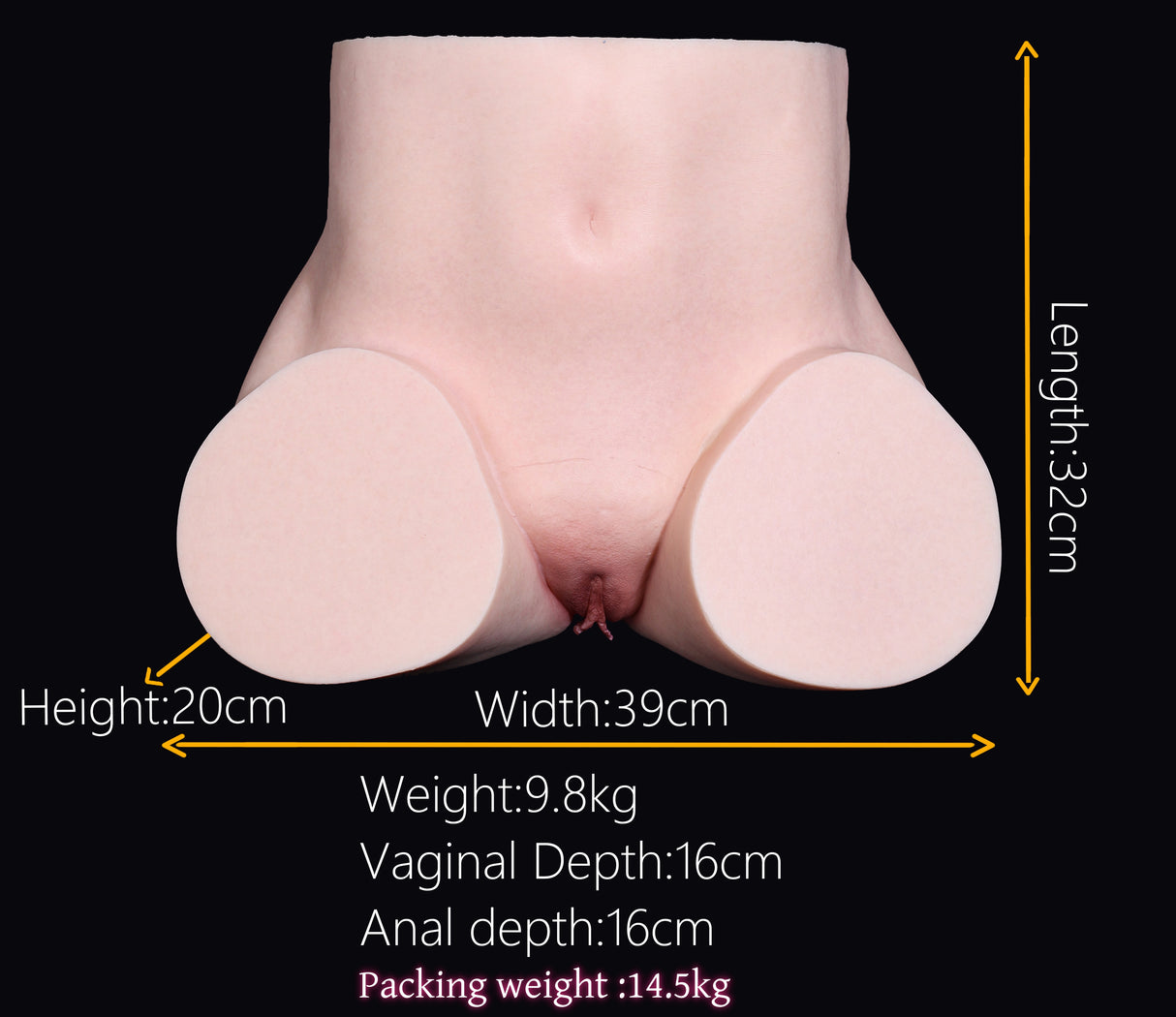 32cm/1ft Silicone Sex Doll Torso