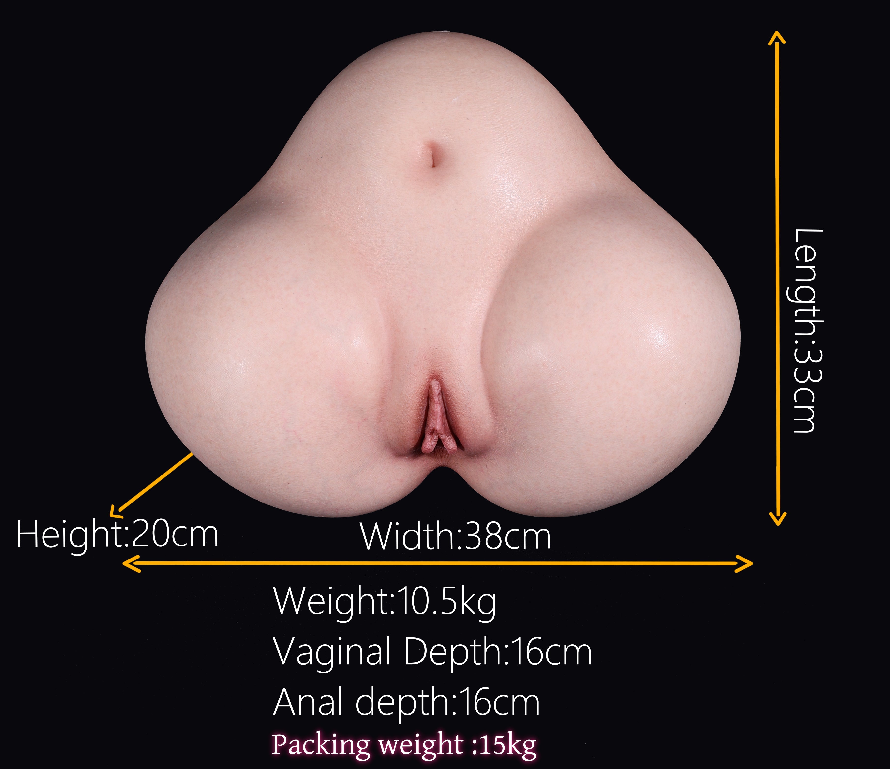 33cm/1ft1 Silicone Sex Doll Torso