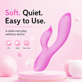 Ergonomic Compact Dual-Layer Soft Silicone Vibrator