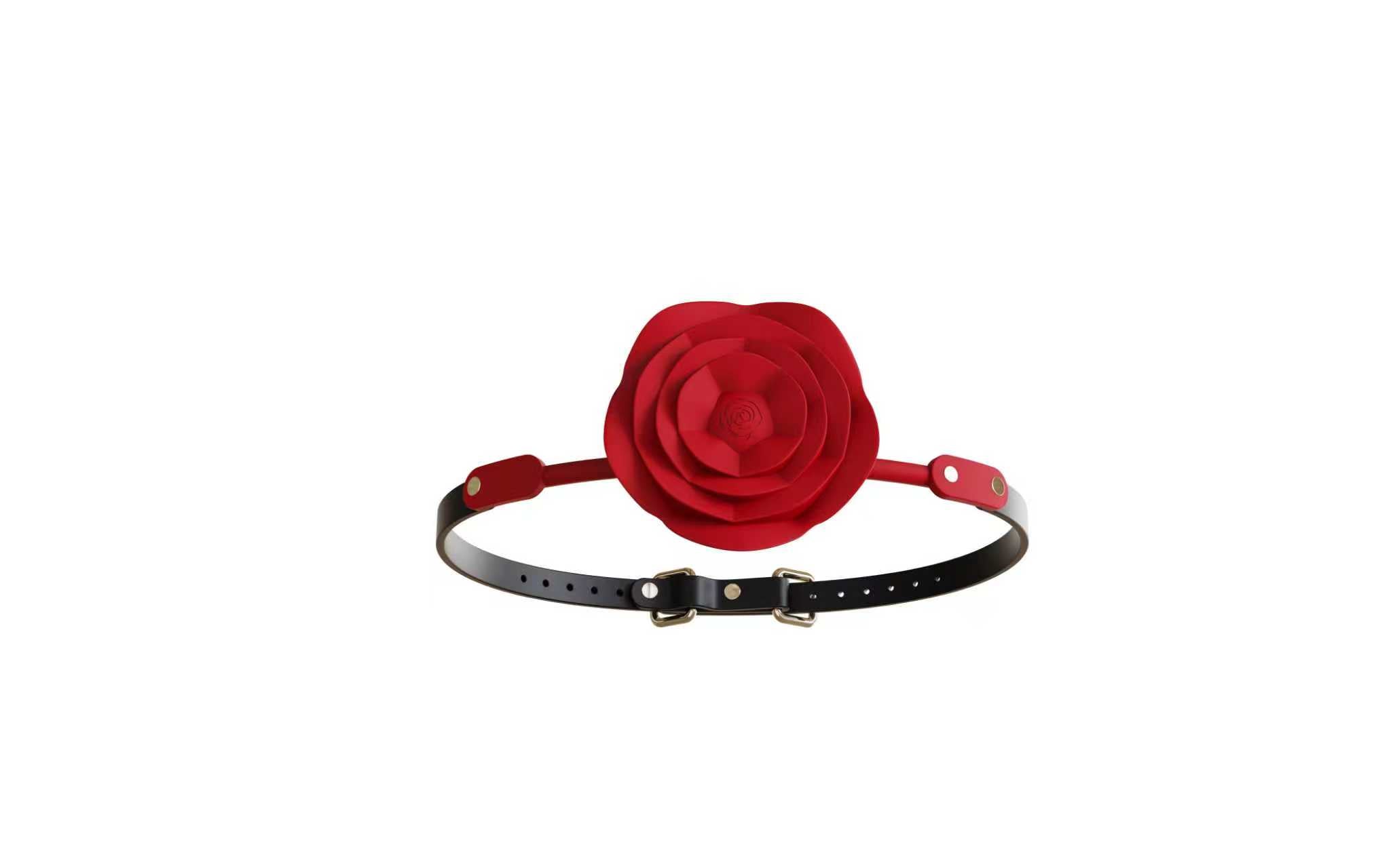 2-in-1 Rose Gag & Vibrating Nipple Clamps