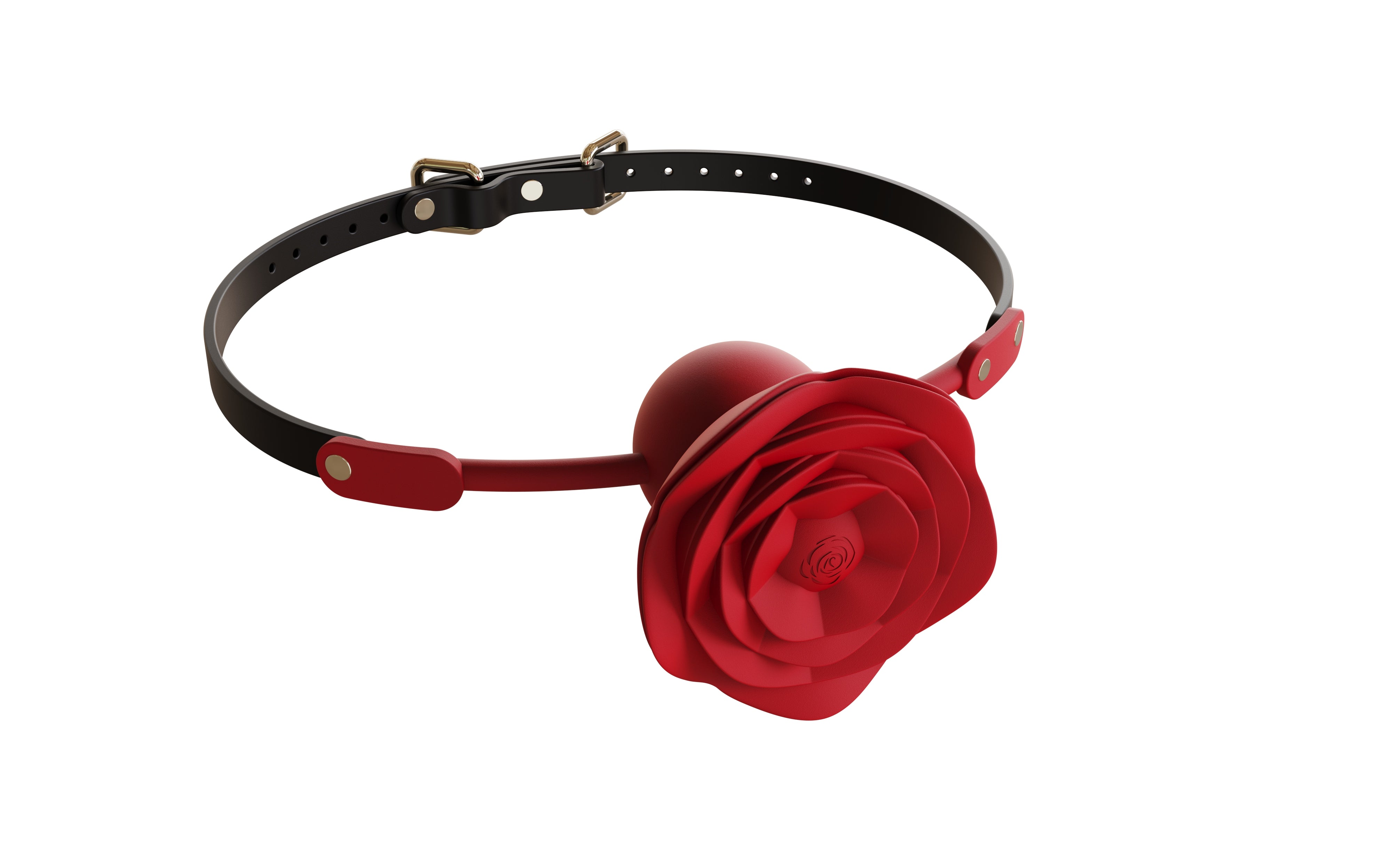 2-in-1 Rose Gag & Vibrating Nipple Clamps