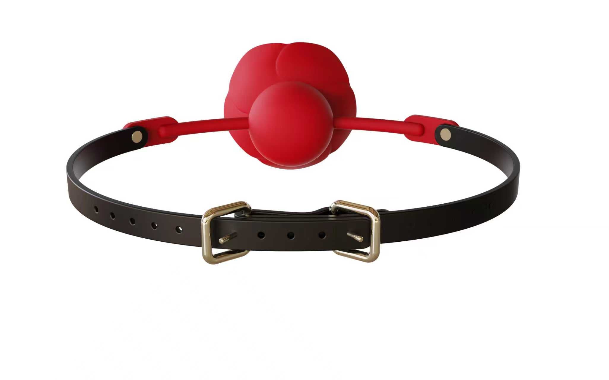 2-in-1 Rose Gag & Vibrating Nipple Clamps