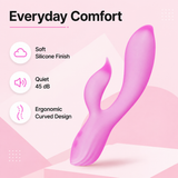 Ergonomic Compact Dual-Layer Soft Silicone Vibrator